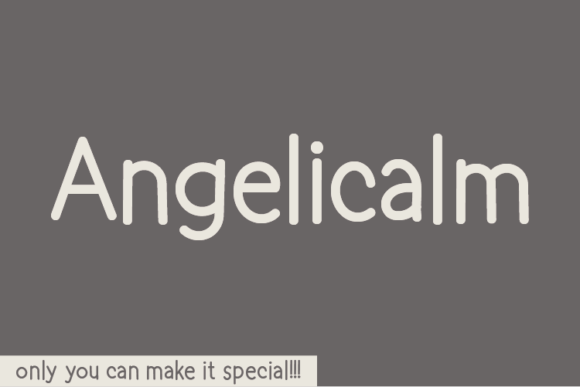 Angelicalm Font: Authentic Handwritten Style for Campaigns
