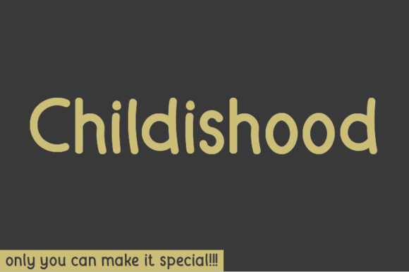 Childishood Font: Natural Handwritten Style for Editorial Design