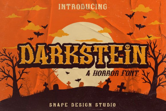 Darkstein Font: Playful Horror Typography for Web Design
