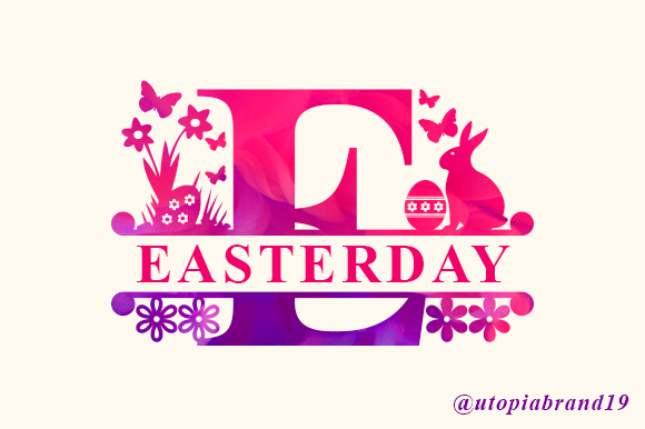 Easterday Monogram Font for Seasonal Web Design