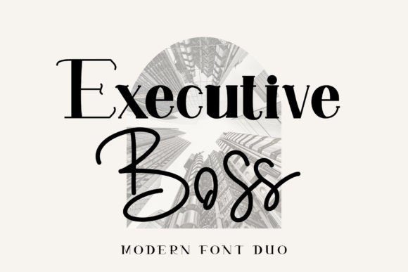 Executive Boss Font for Premium Web Design