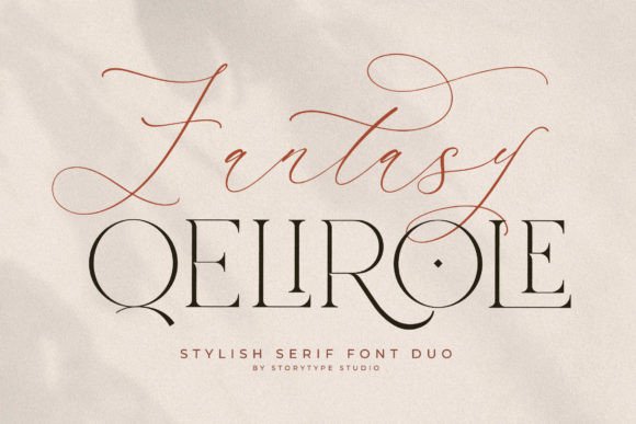 Fantasy Qelirole Duo Font for Chic Small Business Branding