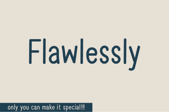 Flawlessly Font: Authentic Handwritten Script for Digital Marketing