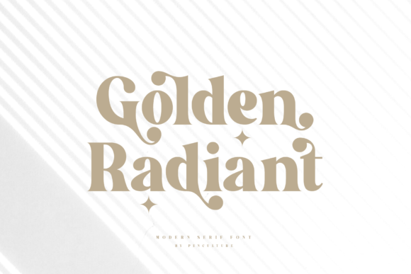 Golden Radiant Font: Elevating Small Business Branding