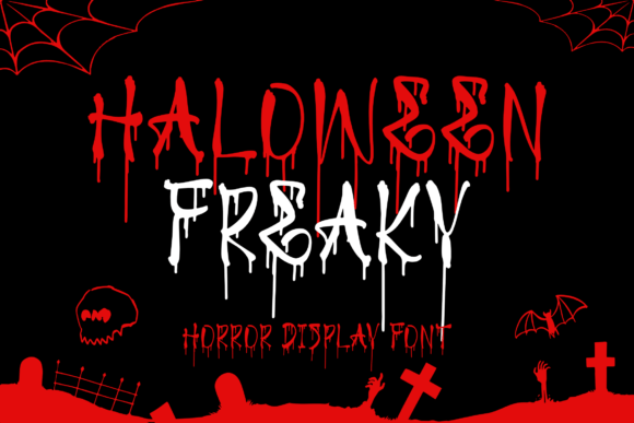 Haloween Freaky Font for Seasonal Branding and Packaging
