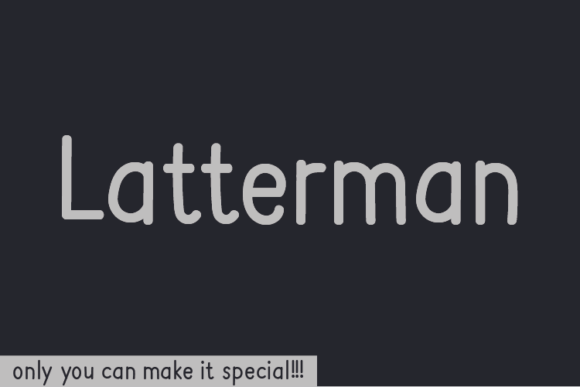 Latterman Font: Natural Handwritten Style for Web Design