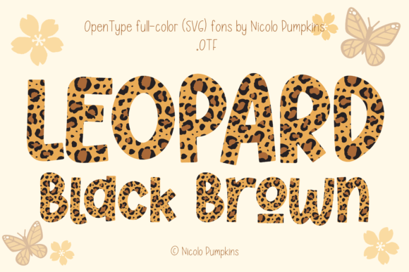 Leopard Black Brown Font Review for Makers