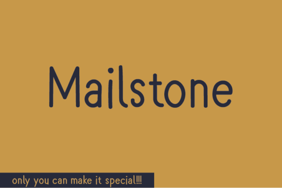 Mailstone Font Review for Handmade Labels and Tees