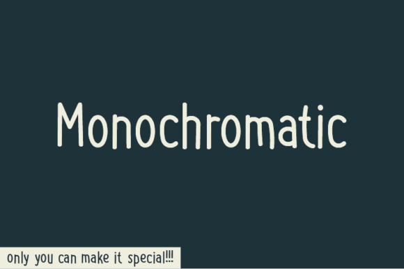 Monochromatic Font for Authentic Small Business Branding