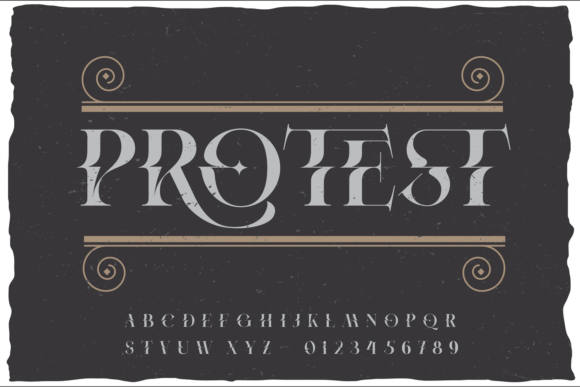 Protest Font: Elevating Handmade Labels and Printables