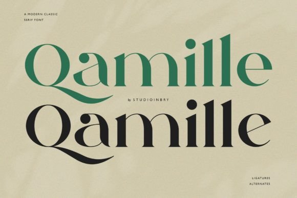 Qamille Font: A Chic Serif for Modern Branding