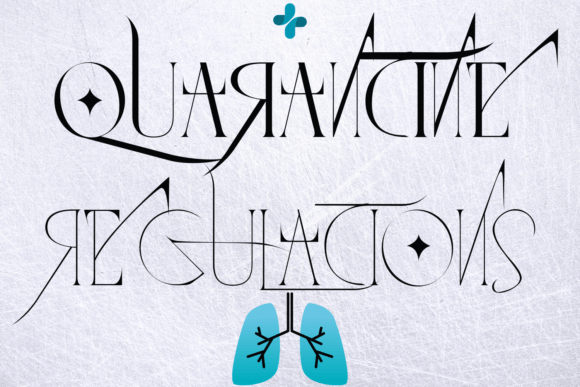 Quarantine Regulations Font for Editorial Design