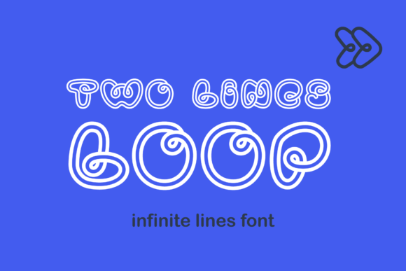 Two Lines Loop Font for Modern Brand Identity